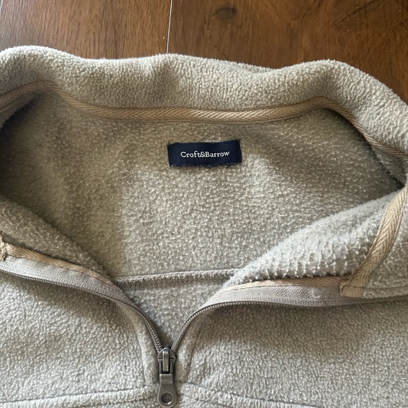 Tan XL Croft and Barrow 1/4 zip sweater - Picture 2 of 2